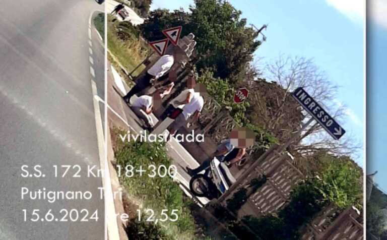 Galleria foto 'Tragico scontro fra scooter e auto sulla Putignano-Turi: 14enne in codice rosso al Policlinico di Bari' - foto 1
