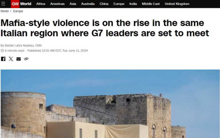 G7, Puglia terra di mafia? La commissione regionale: «La Cnn venga a vedere la realtà»