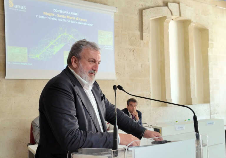Lavori sulla Ss 275 Maglie – Leuca, Emiliano: «Un’opera che spingerà lo sviluppo del territorio» – VIDEO
