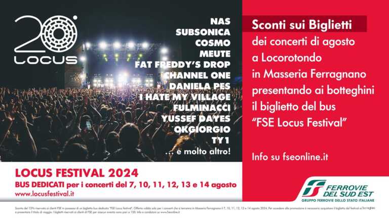 Galleria foto 'Locus Festival, con le Ferrovie del Sud Est collegamenti speciali per i concerti a Locorotondo' - foto 1