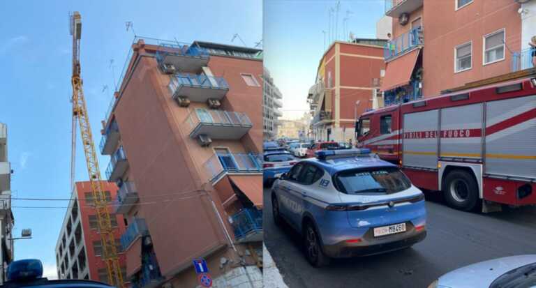 Panico a Barletta, ragazzo si arrampica su una gru: dopo circa 1 ora l’agente lo convince a scendere
