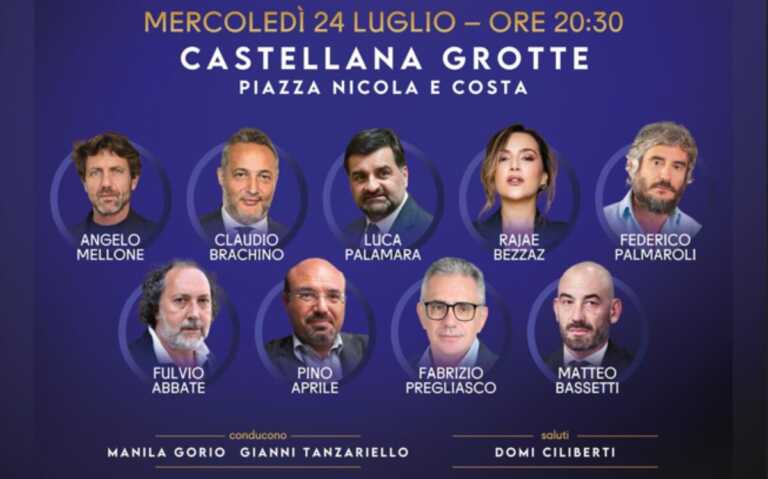 La terza edizione dell’Oscar del Libro a Castellana, questa sera in piazza Nicola e Costa: tutti gli ospiti