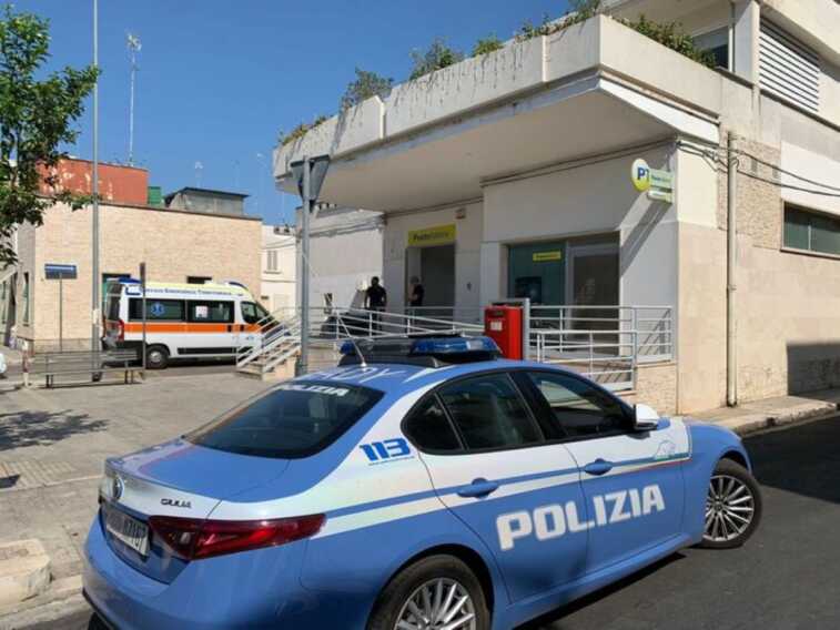 Rapina all’ufficio postale di Brindisi: esploso un colpo di pistola. Ladri in fuga col bottino