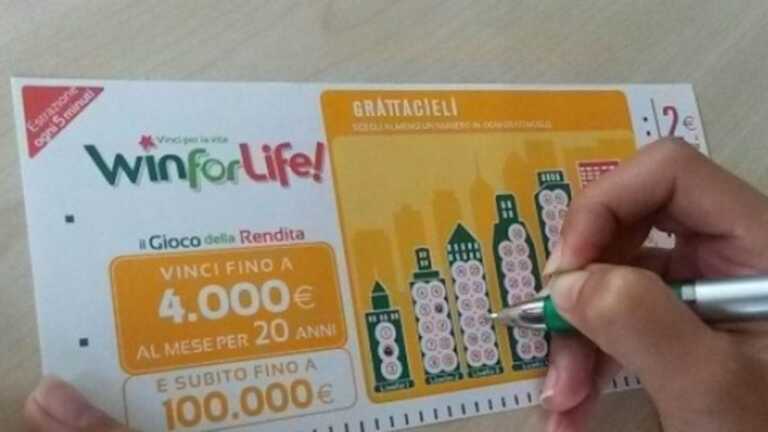 Potenza, 3mila euro al mese per 20 anni: la vittoria al Gioco della Rendita con soli 2 euro