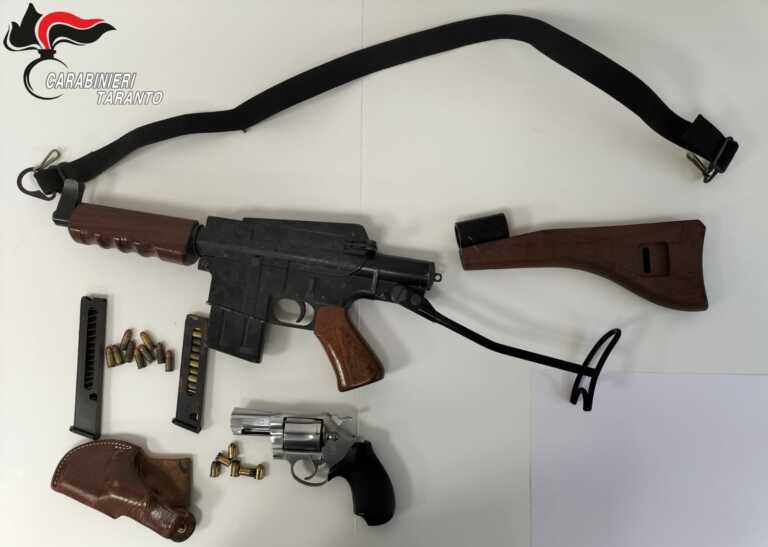 Tenta l’estorsione e minaccia un ristoratore a Martina Franca: arrestato 69enne. Trovate armi illegali in casa