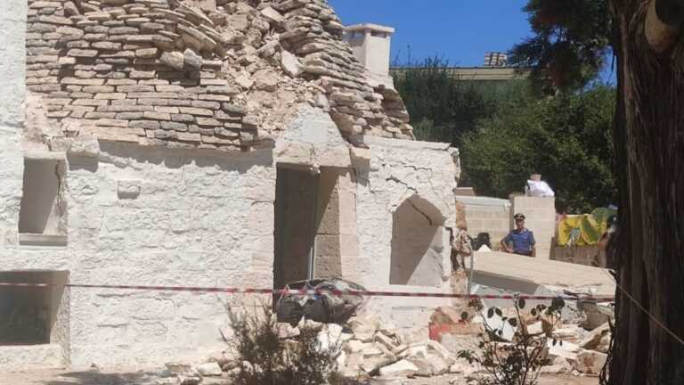 Fuga di gas in un trullo a Cisternino, esplosa la struttura: morto un uomo. Ferita una donna