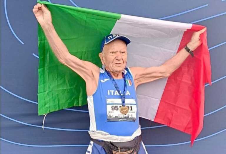 Minervino, il 95enne Angelo Squadrone è oro nella 10 km di corsa su strada