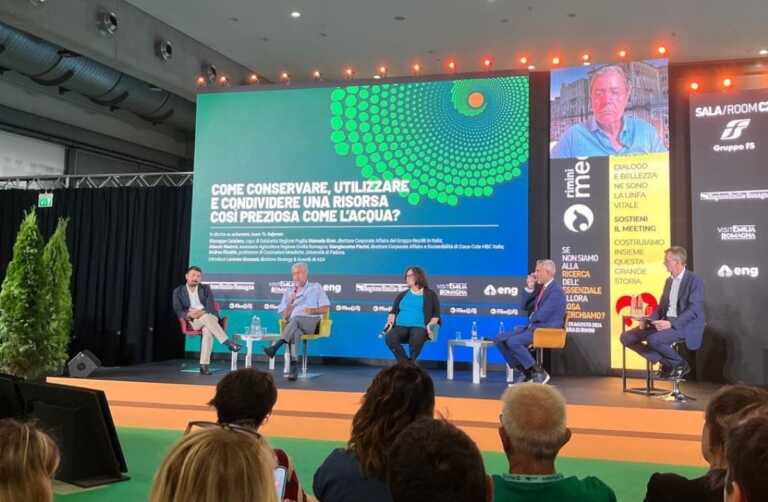 Meeting di Rimini, l’esperienza della Puglia nella gestione dell’acqua: «Serve consumo consapevole»
