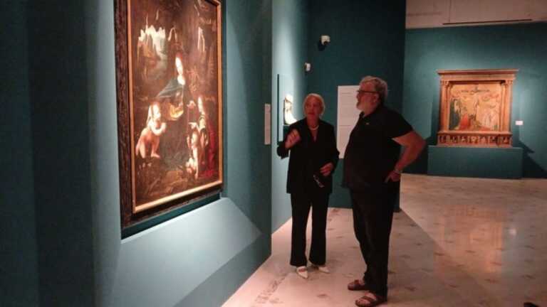 Mesagne, Emiliano visita la mostra allestita per il G7: «Opere che lasciano il segno»