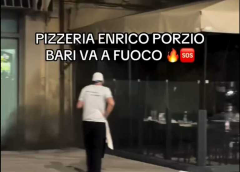 Bari, «a fuoco il locale di Errico Porzio». Il pizzaiolo risponde alle fake news – VIDEO