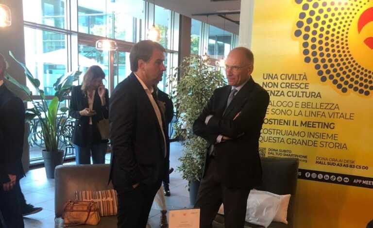Rimini, Fitto parla già da commissario. Letta: «In Europa avrai molto da fare»