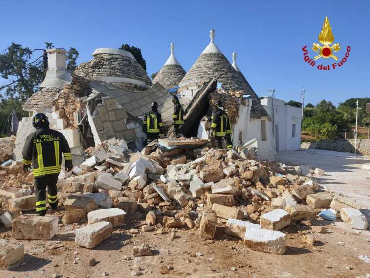 Esplosione trullo a Cisternino, l’autopsia sulla vittima: schiacciato dalle macerie