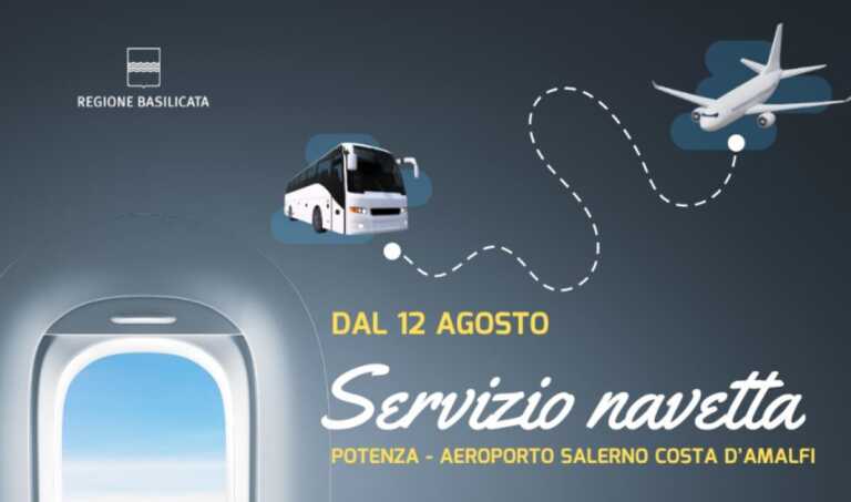 Trasporti, navette da Potenza all’aeroporto di Salerno a Pontecagnano