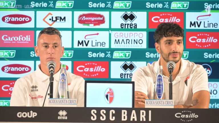 Bari, Falletti e Lella si presentano: «Vogliamo ripartire al meglio» – VIDEO