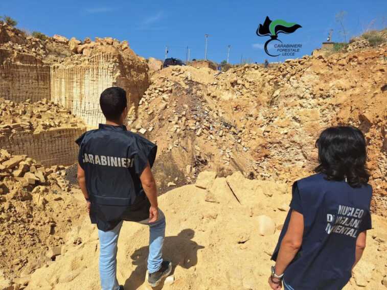 Gallipoli, sequestrate due cave abusive e un’area trasformata in discarica: 3 denunce
