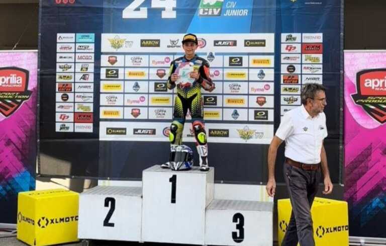 Galatina, Maicol campione italiano di minimoto a 10 anni: «Ora testa al mondiale»