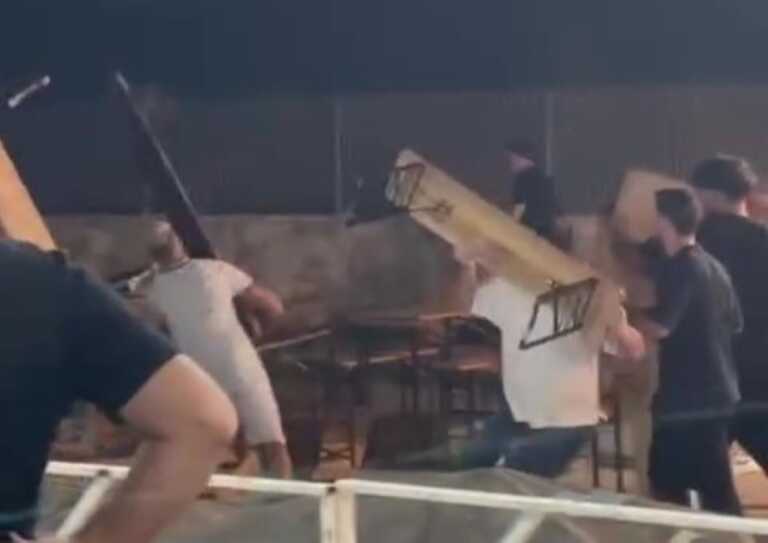 Maxi rissa durante la festa di paese ad Altamura: volano tavoli e panche – VIDEO