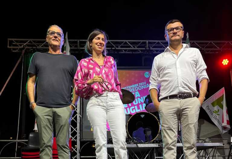 Festa dell’Unità in Puglia, Schlein: «Qui risultati straordinari del Pd. Sangiuliano? Deve dimettersi»