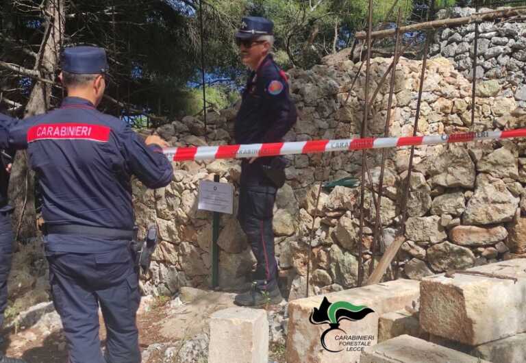 Castrignano del Capo, abusi edilizi in una zona vincolata: sequestrata l’area, 2 denunce
