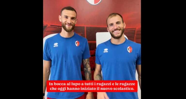Bari, Vicari e Sibilli augurano un buon anno scolastico ai tifosi biancorossi – VIDEO