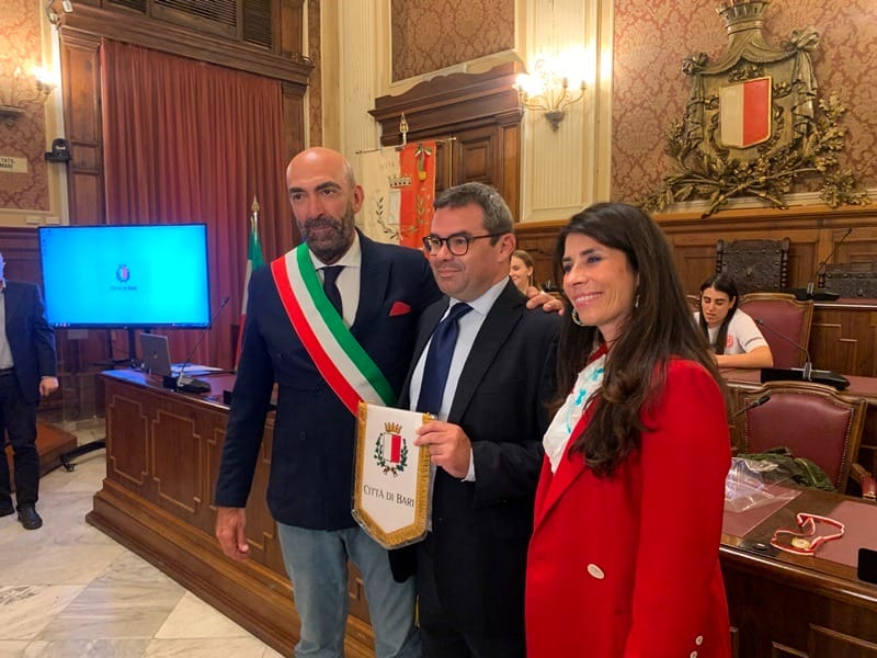 Bari, la squadra di pallacanestro Pink Sport Time presentata a Palazzo di Città – FOTO