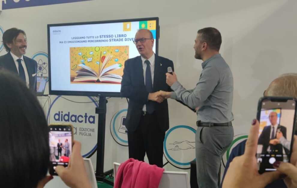 Valditara inaugura Didacta Puglia a Bari: «Pronte risorse per i nuovi contratti della scuola»