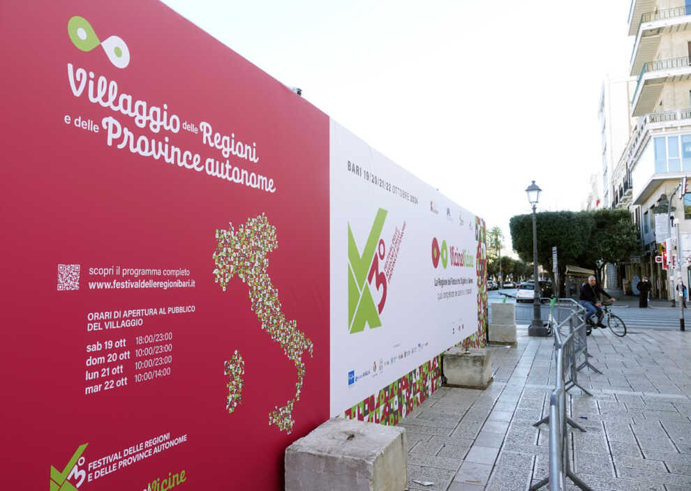Bari, prende forma il Villaggio delle Regioni: da sabato in piazza del Ferrarese eventi e musica