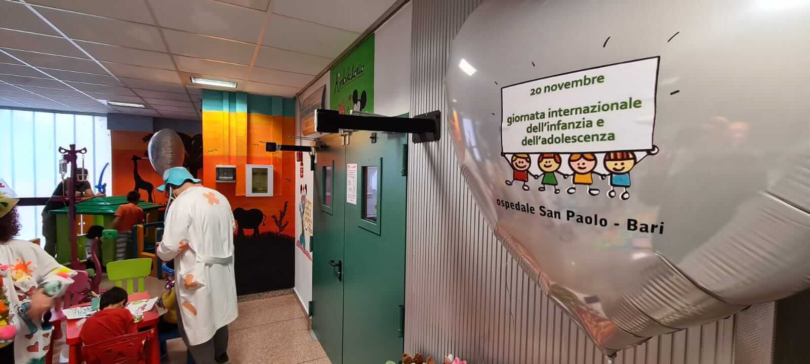 Bari, in ospedale giochi per i piccoli pazienti e un laboratorio per le mamme