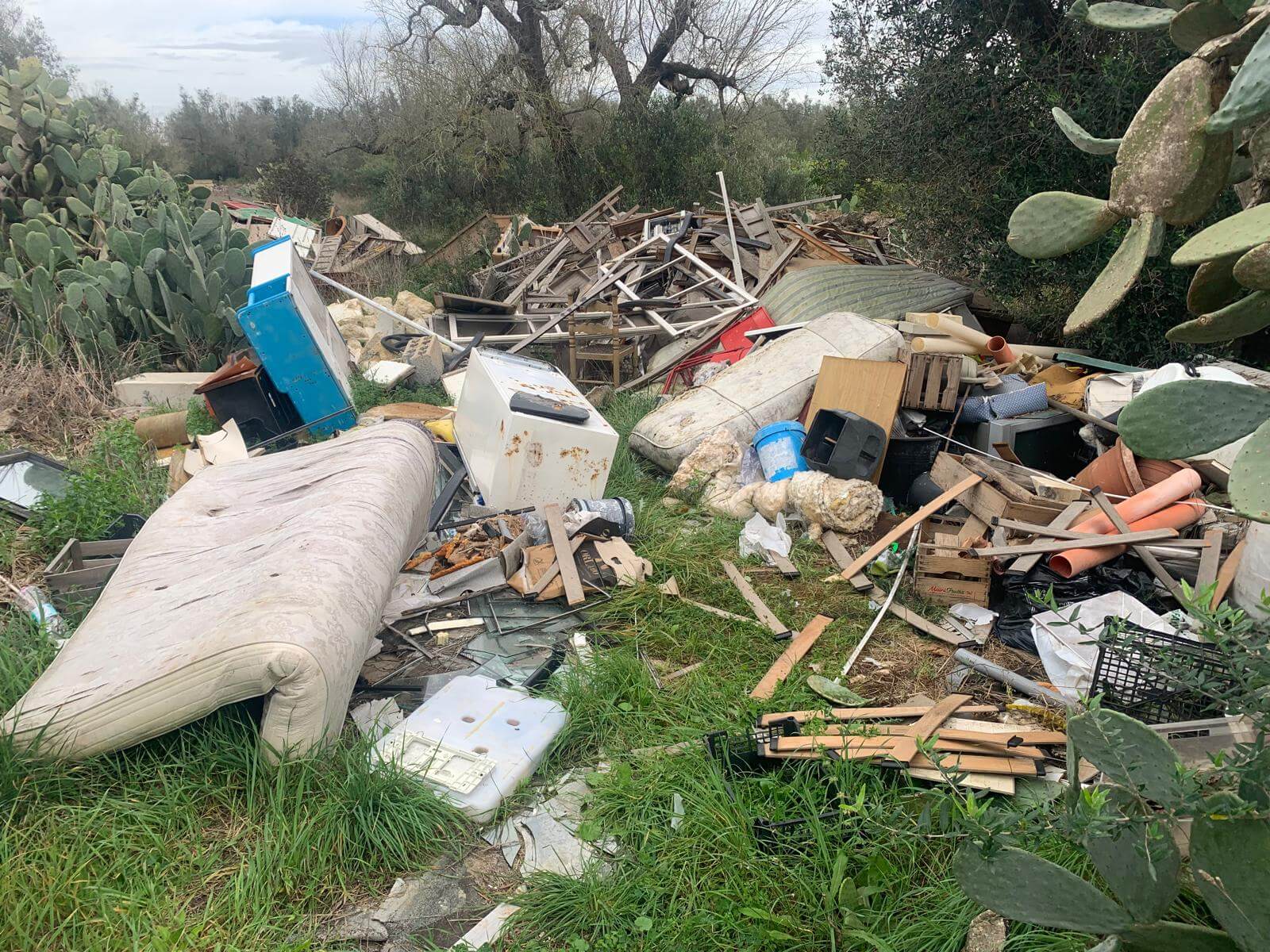 Sorpreso a scaricare rifiuti in un terreno di sua proprietà: denunciato un 58enne salentino