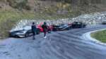 Schianto milionario in montagna: tamponamento a catena tra Ferrari, Bentley e McLaren