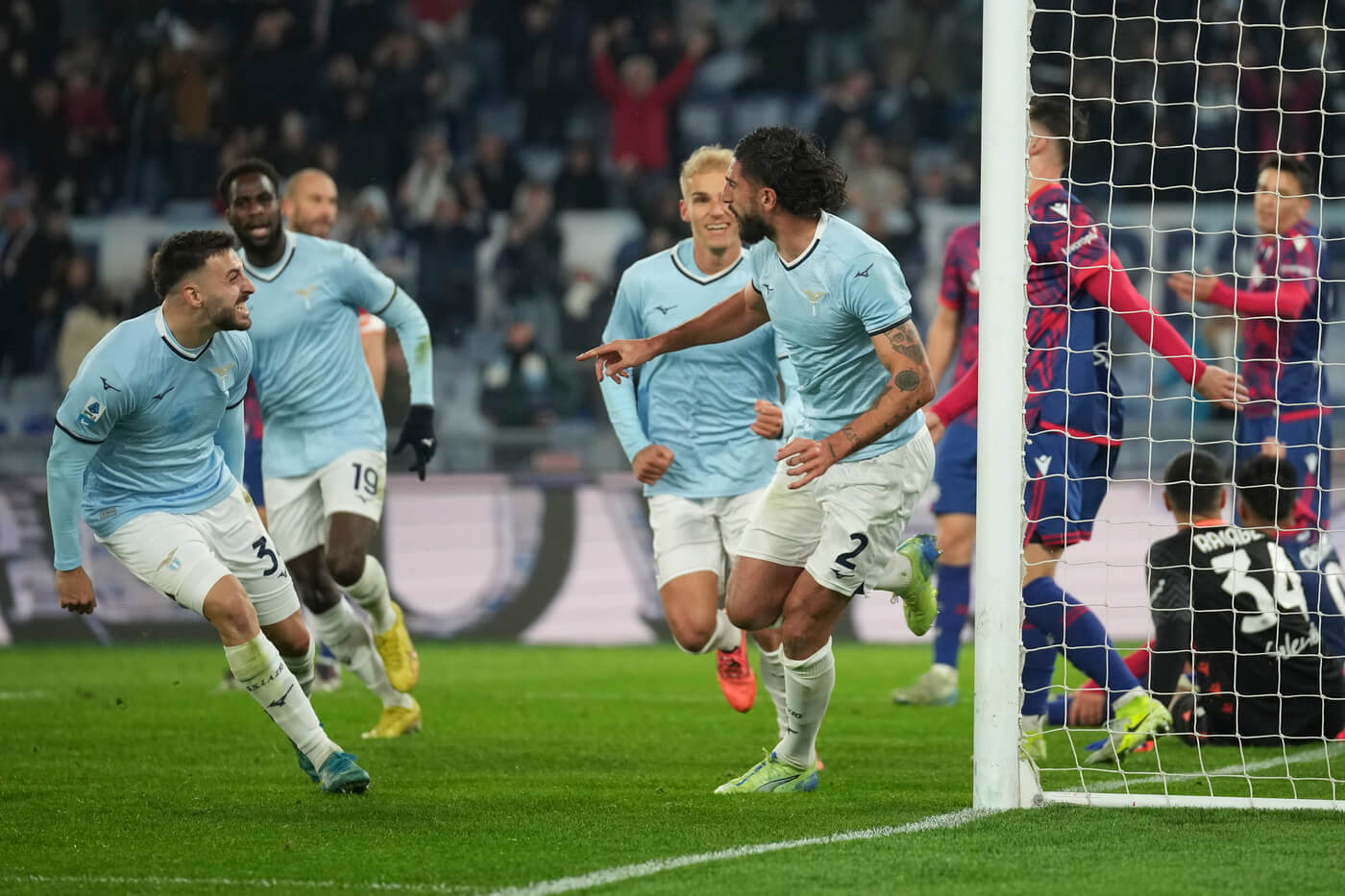 Serie A, Lazio-Bologna 3-0: i biancocelesti si riportano nel gruppone di testa Serie A, Lazio-Bologna 3-0: i biancocelesti si riportano nel gruppone di testa