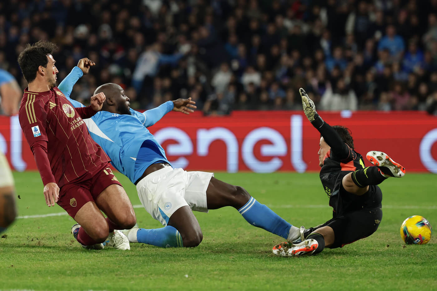 Serie A, Napoli-Roma 1-0: decide l’ex Lukaku. I partenopei tornano in vetta alla classifica