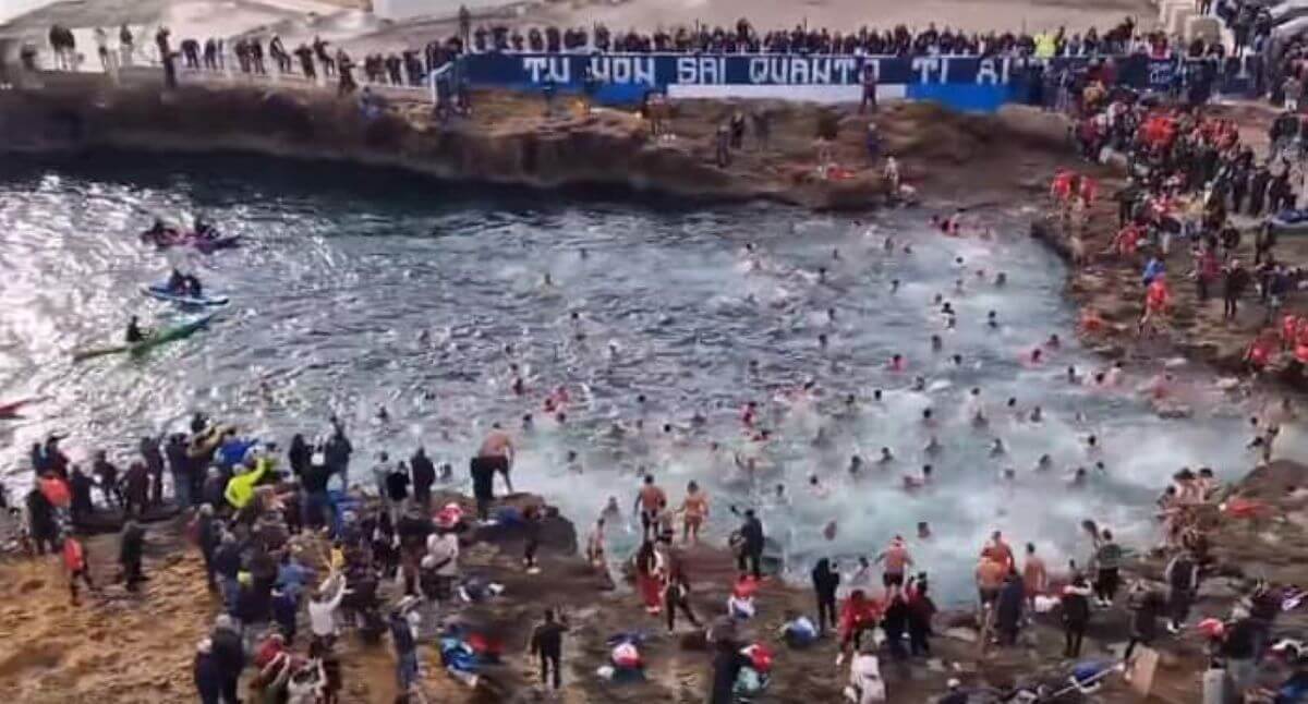 Brindisi, il “Tuffo di capodanno” saluterà il 2025 con il prete-social don Cosimo Schena