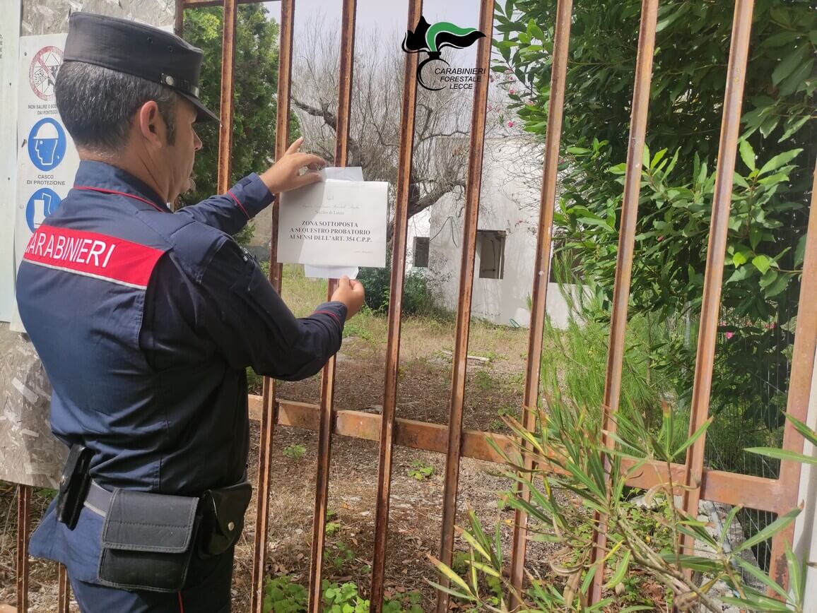 Salento, costruzioni abusive con piscina nella zona agricola: denunciato 43enne