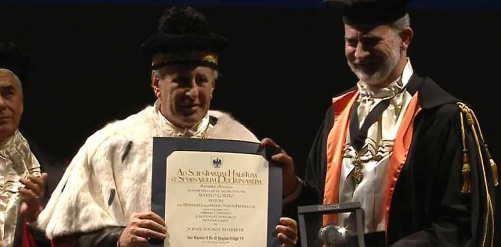 Galleria foto 'I reali spagnoli a Napoli, a re Felipe VI il dottorato di ricerca Honoris causa in Scienze sociali' - foto 1