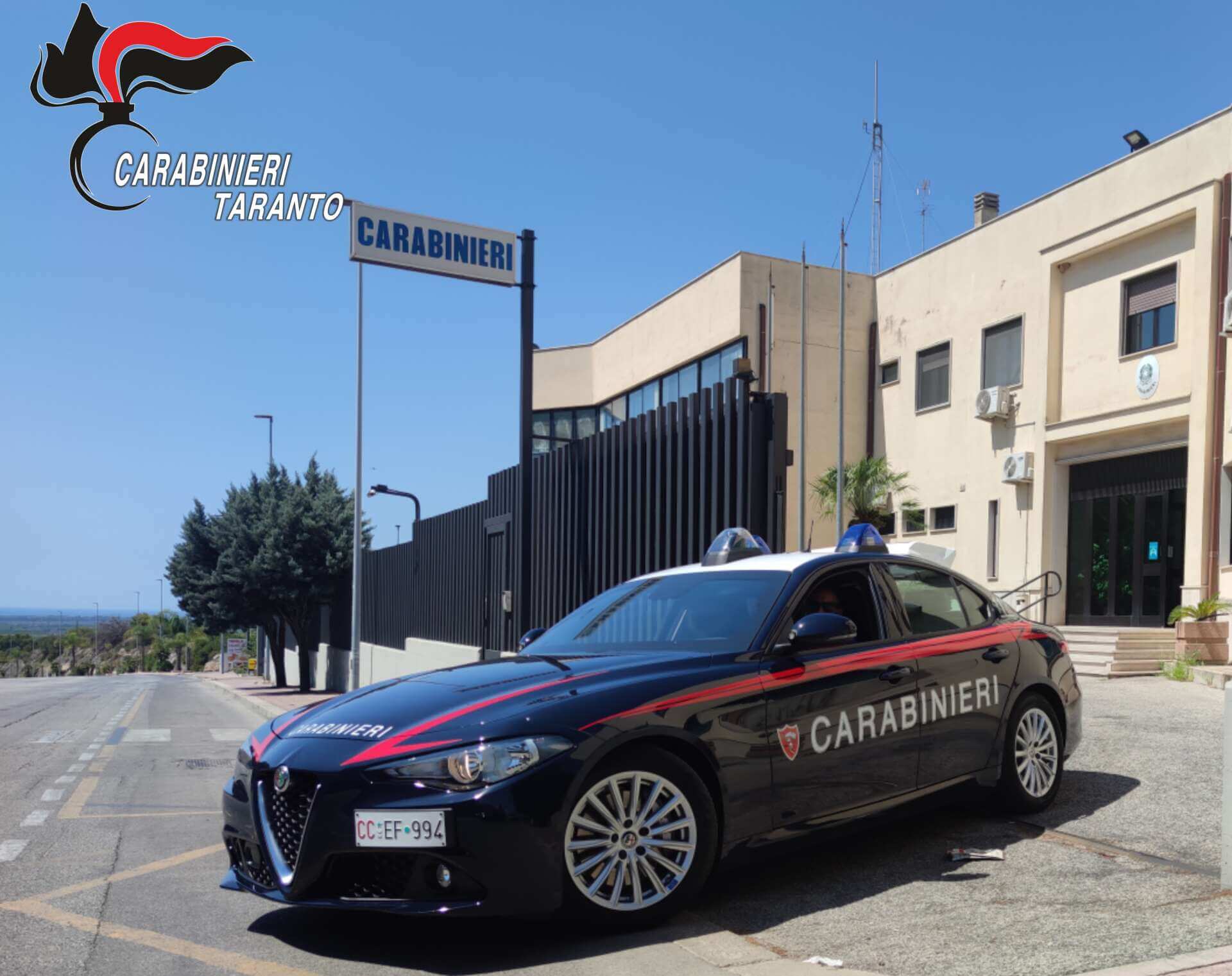 Sorpreso alla guida di un’auto rubata: 51enne brindisino arrestato a Massafra
