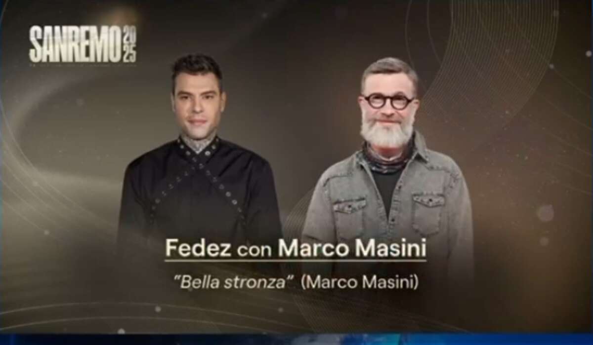 Sanremo, polemica sul duetto Fedez-Masini con “Bella stronza”. Ventura: «Messaggio di violenza» Sanremo, polemica sul duetto Fedez-Masini con “Bella stronza”. Ventura: «Messaggio di violenza»