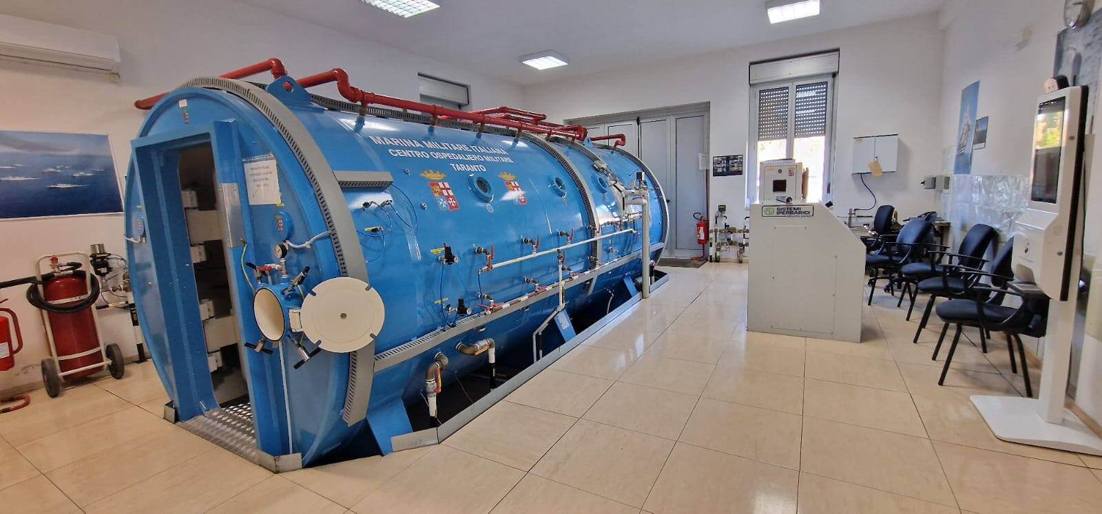 Taranto, avvelenati da monossido di carbonio: la camera iperbarica dell’ospedale militare li salva