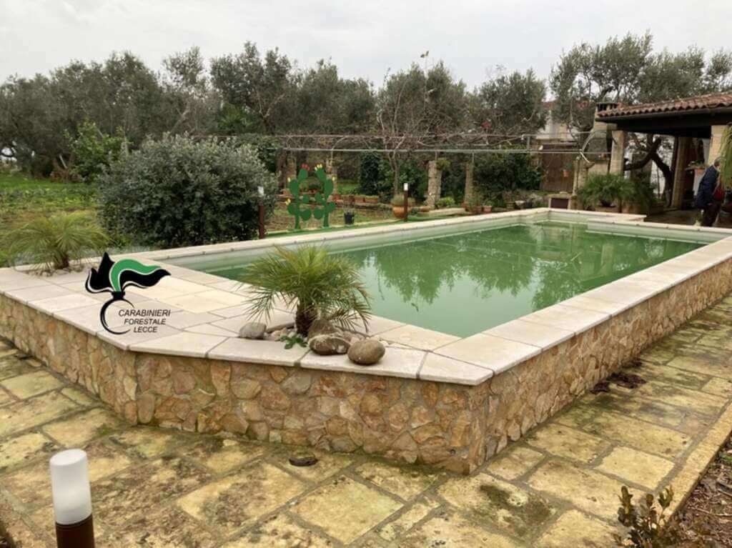 Galleria foto 'Piscina abusiva in un’area protetta: denunciato un 59enne a Tiggiano' - foto 1