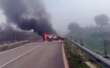 Foggia, assalto ad un portavalori sull’Ss 89 tra San Nicandro e Apricena: mezzi in fiamme