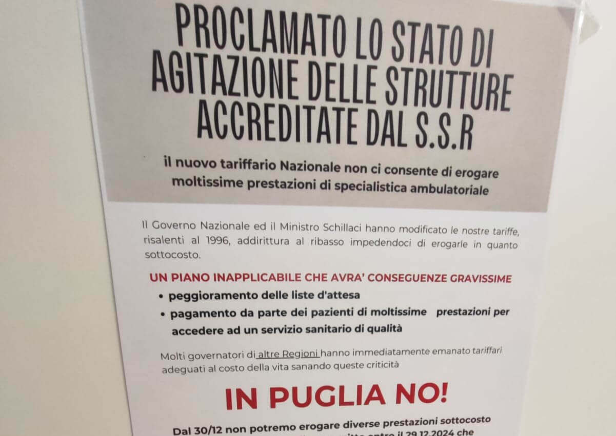 Sanità, laboratori convenzionati in stato d’agitazione: «Non potremo fare gli esami»