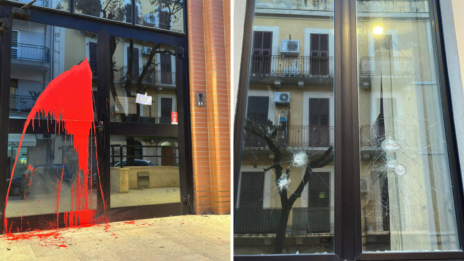 Bari, danneggiata la sede del Municipio 1: sui muri la scritta “Vendetta per Ramy” Bari, danneggiata la sede del Municipio 1: sui muri la scritta “Vendetta per Ramy”