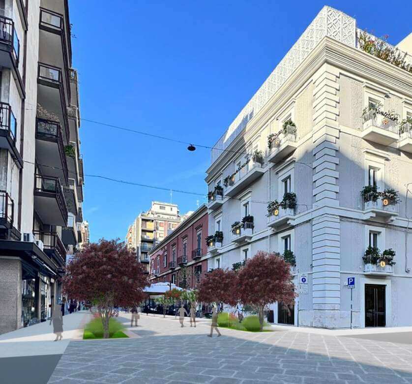 Galleria foto 'Bari, nuova vita per via Argiro: «La città avrà una “rambla”». Via libera ai lavori – FOTO' - foto 1