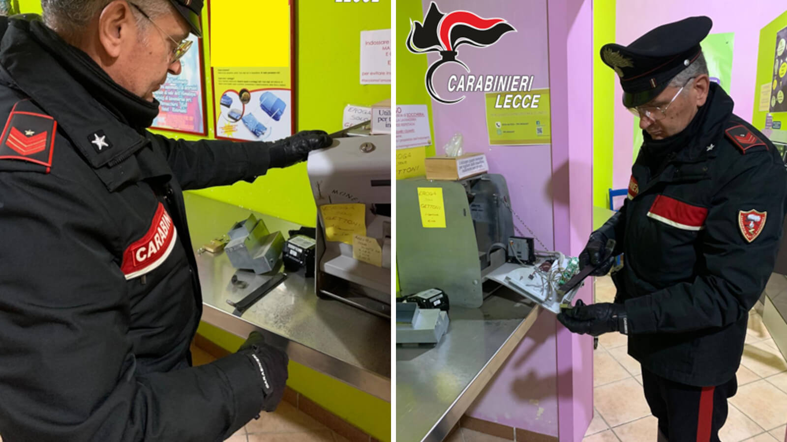 Soleto, ruba denaro dalla cassa automatica di una lavanderia: arrestato un 46enne Soleto, ruba denaro dalla cassa automatica di una lavanderia: arrestato un 46enne