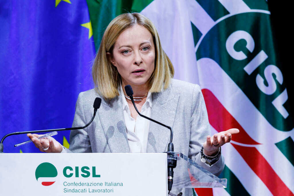 Galleria foto 'Lavoro, Meloni all’assemblea Cisl: «Dialogo tra imprese e sindacati». E sulla denatalità: «Tema centrale»' - foto 1