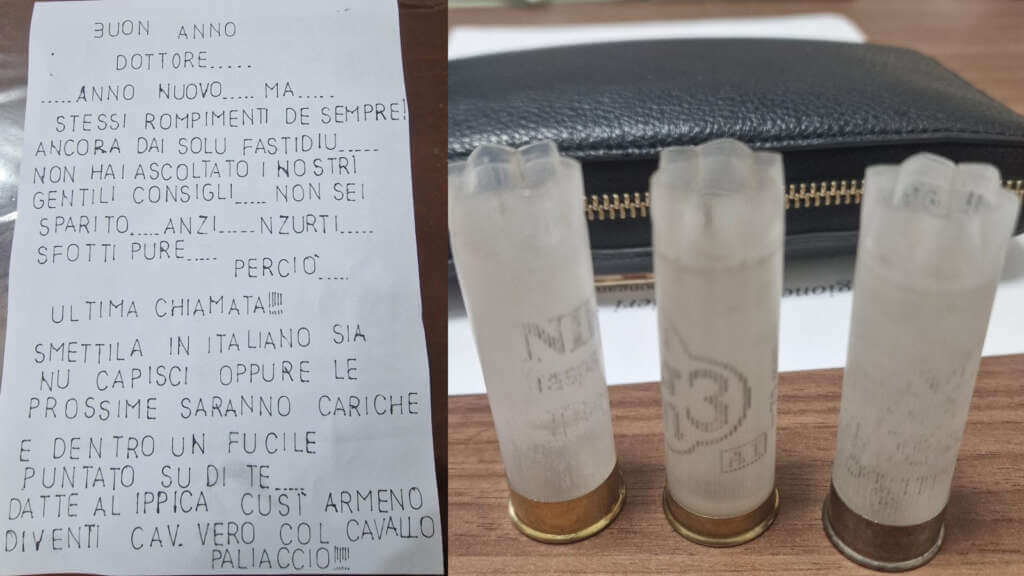 Galleria foto 'Andrano, minacce all’imprenditore impegnato contro la Xylella: recapitata una lettera con 3 proiettili' - foto 1