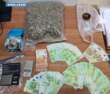 Matera, in casa ha oltre un chilo di marijuana e 12.500 euro in contanti: arrestato un 28enne
