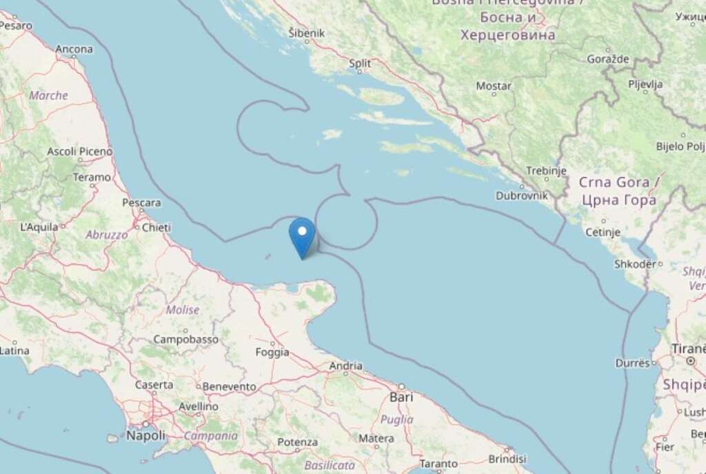 Galleria foto 'Terremoto al largo delle coste pugliesi: scossa di magnitudo 3.6 avvertita sul Gargano' - foto 1