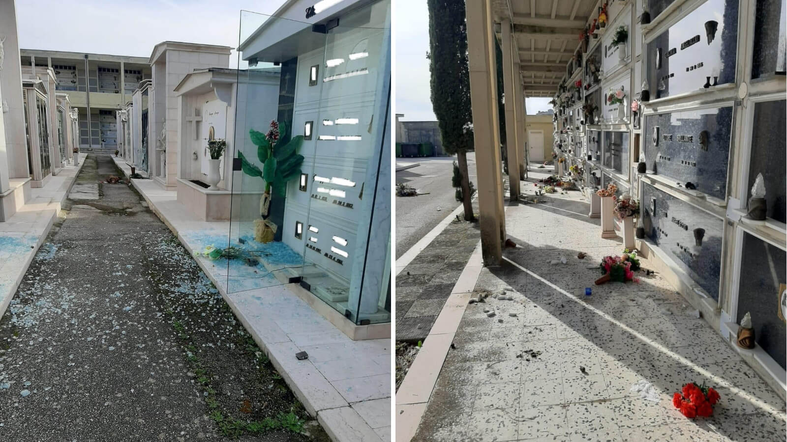 Torremaggiore, devastato il cimitero. Il sindaco: «Sfregio alla memoria. Un colpo al cuore della comunità» Torremaggiore, devastato il cimitero. Il sindaco: «Sfregio alla memoria. Un colpo al cuore della comunità»