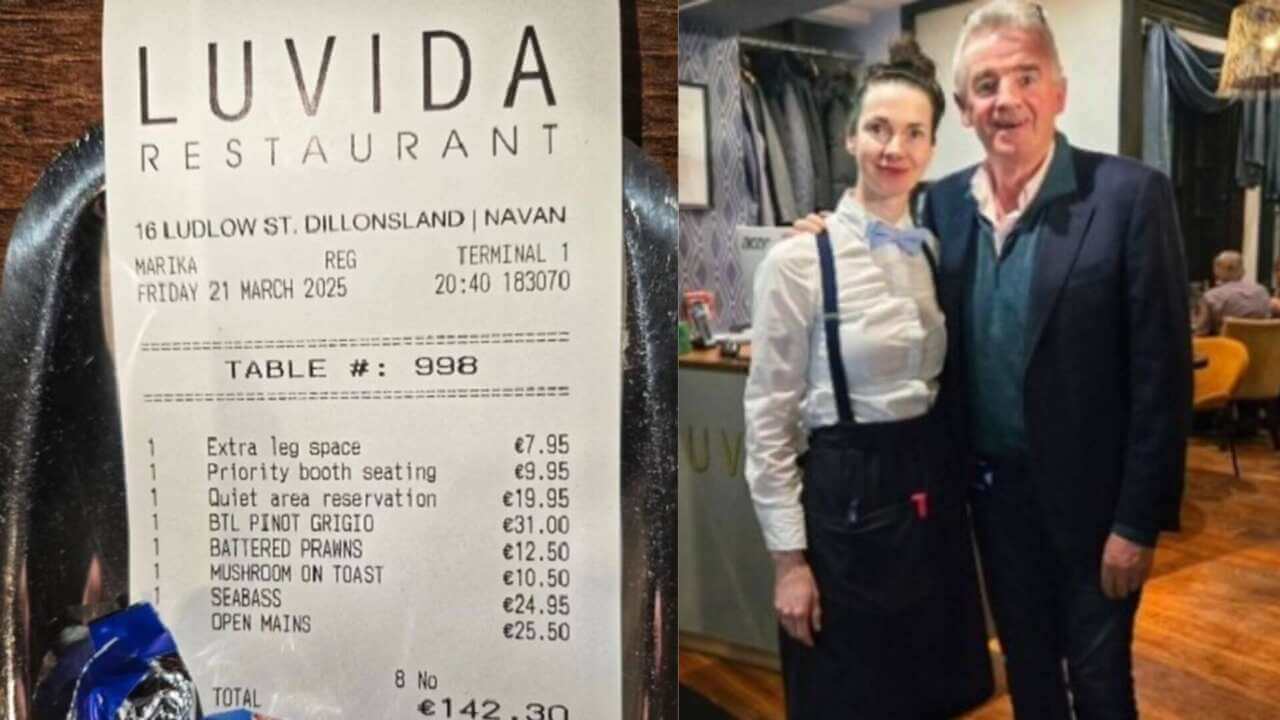 La vendetta di un ristorante nei confronti del Ceo di Ryanair: pasto con costi “extra”